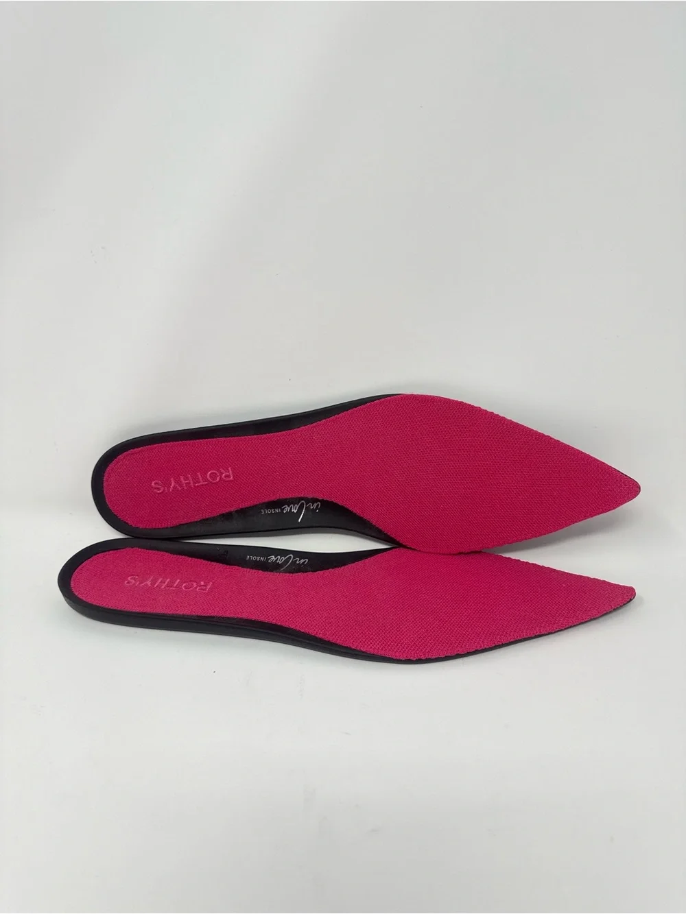 Rothy’s Knot Point II Flats in Hot Pink.  Size 11